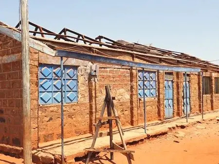 Relief at Karura primary as Embu Senator chips-in to renovate classrooms’ roof blown off