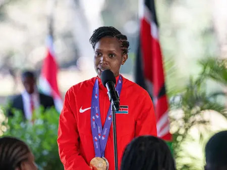 Light moment as Faith Kipyegon credits ugali for Wanyonyi’s 800m gold in Tokyo