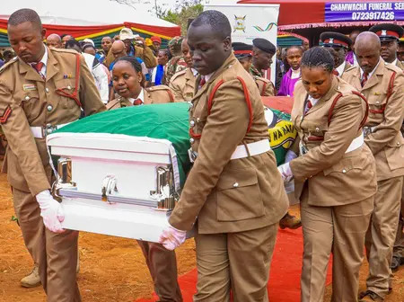 Kenyan cop Kennedy Mutuku Nzuve killed in Haiti laid to rest in emotional ceremony