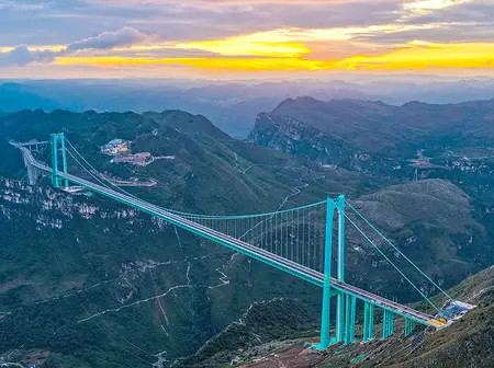In photos: China opens world’s tallest bridge with a restaurant in the sky