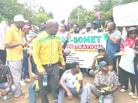 Bomet JSS teachers hit town streets demanding TSC confirm intern peers, heed autonomy calls