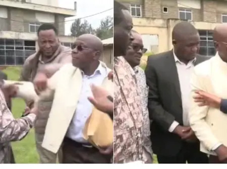 Drama as Senator Khalwale loses cool, gets physical on Kakamega County official